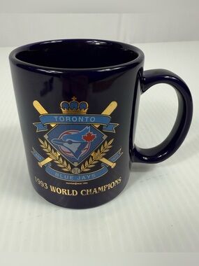 Toronto Blue Jays 1993 World Champions MLB Baseball Coffee Mug Navy Blue Hunter